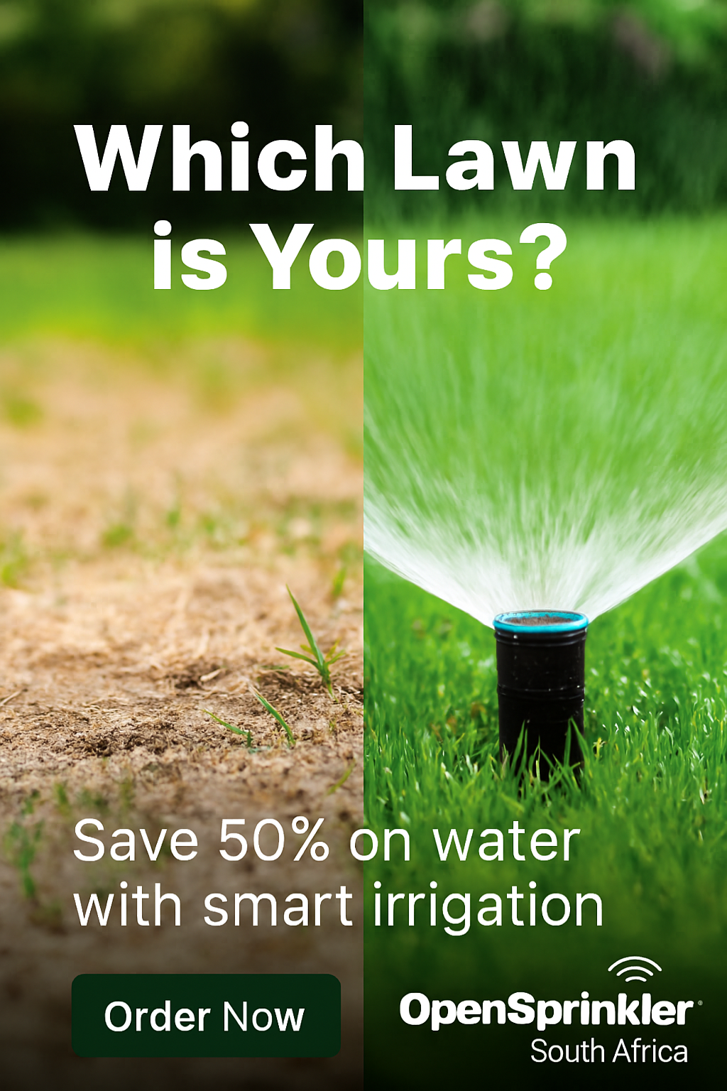 Which lawn is yours? Save 50% on water with smart irrigation – OpenSprinkler South Africa